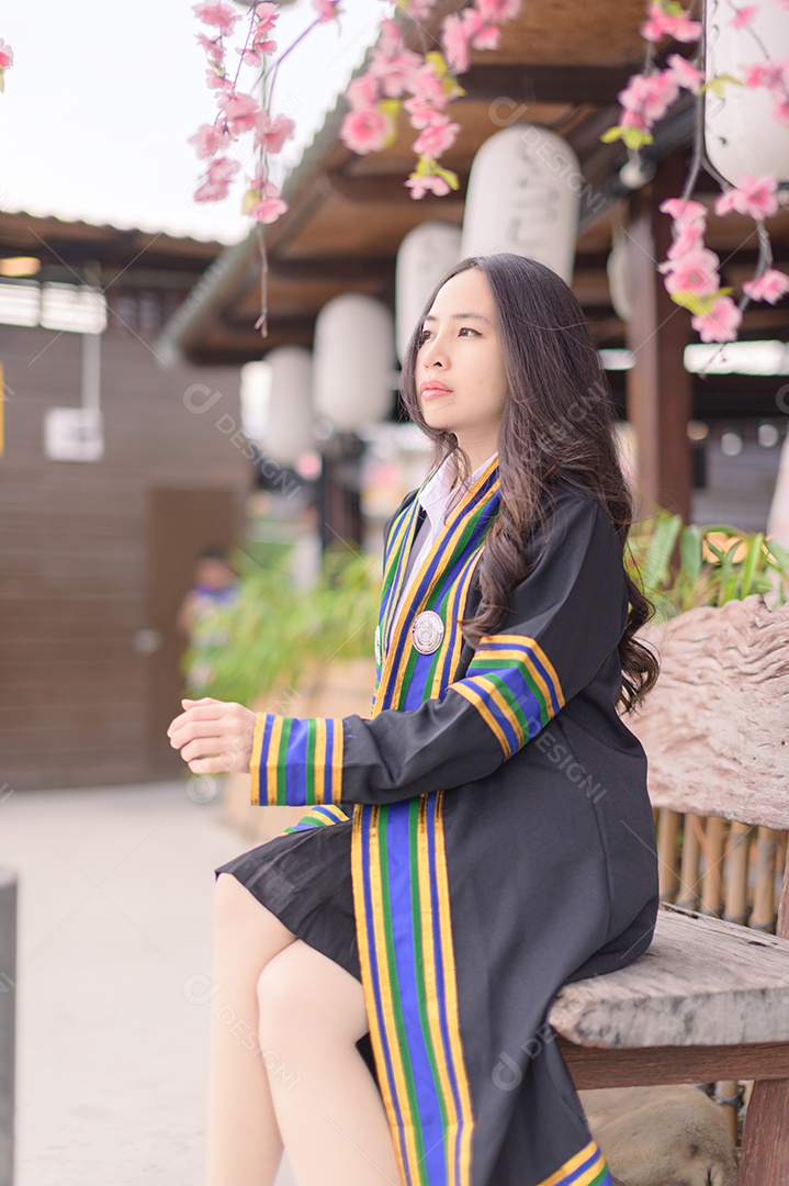 Aluna que aprenderam com sucesso estudam graduação