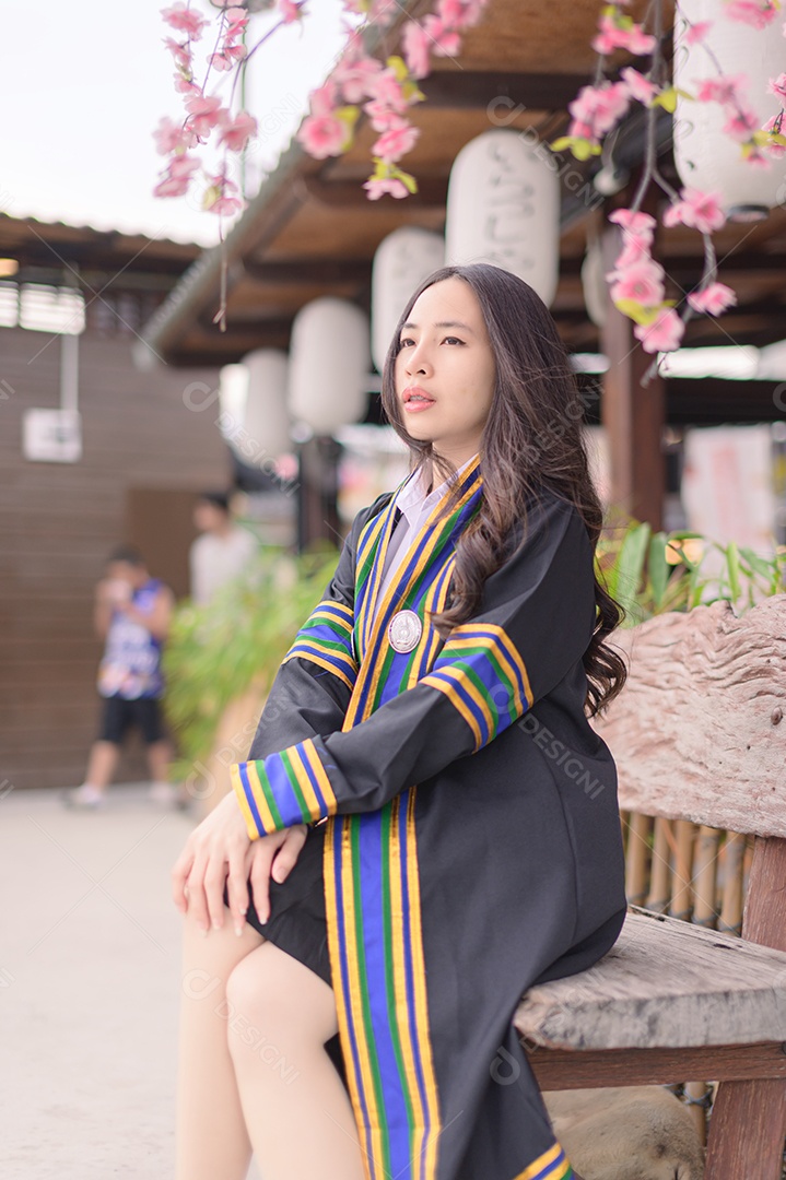 Aluna que aprenderam com sucesso estudam graduação