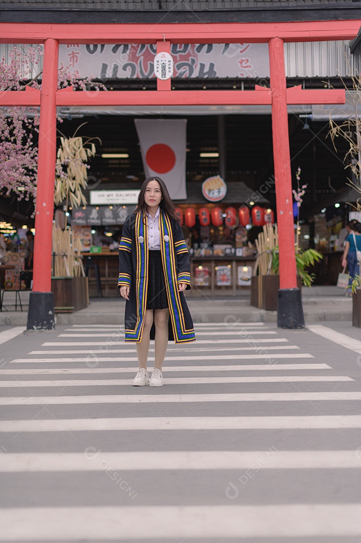 Aluna que aprenderam com sucesso estudam graduação