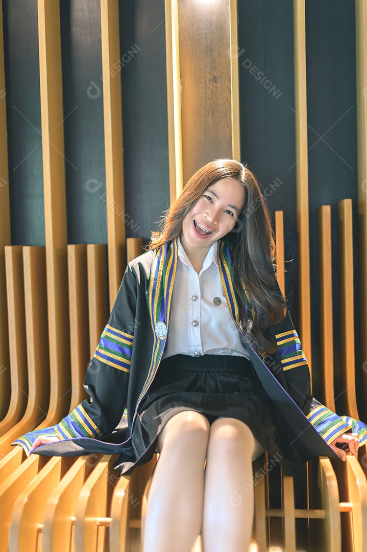 Aluna que aprenderam com sucesso estudam graduação