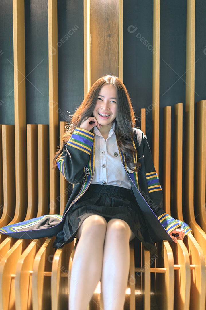 Aluna que aprenderam com sucesso estudam graduação