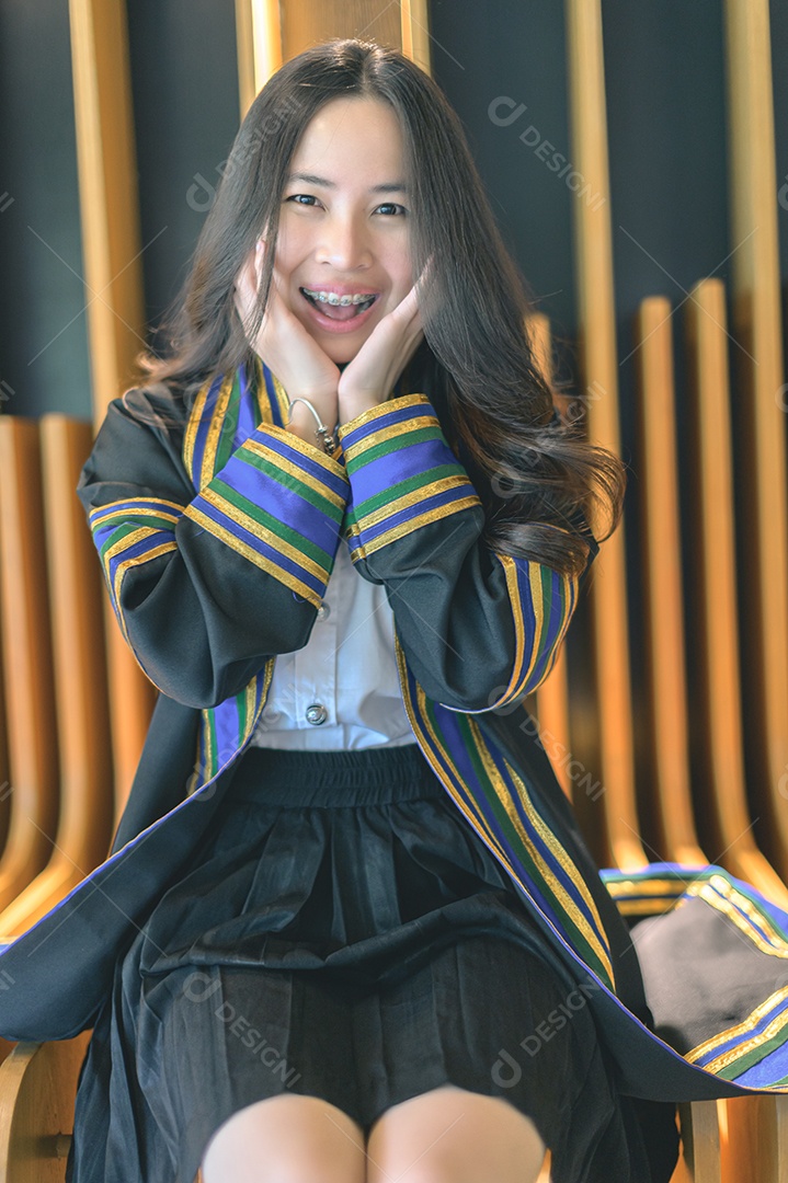 Aluna que aprenderam com sucesso estudam graduação