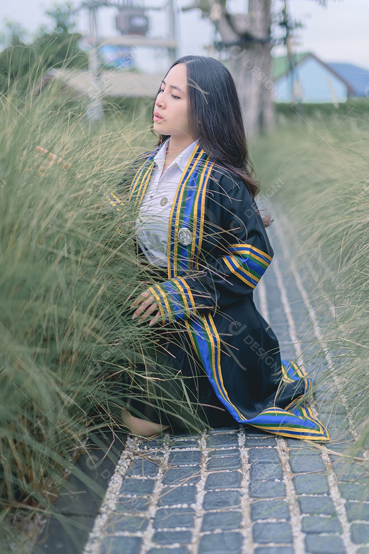 Aluna que aprenderam com sucesso estudam graduação