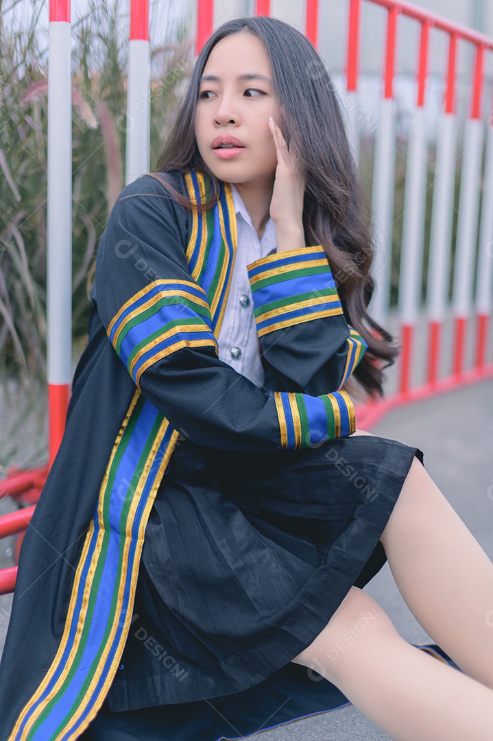 Aluna que aprenderam com sucesso estudam graduação