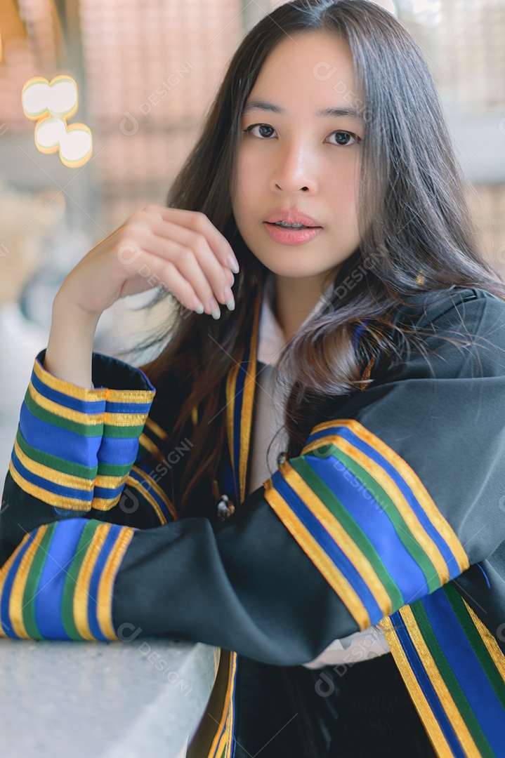 Aluna que aprenderam com sucesso estudam graduação