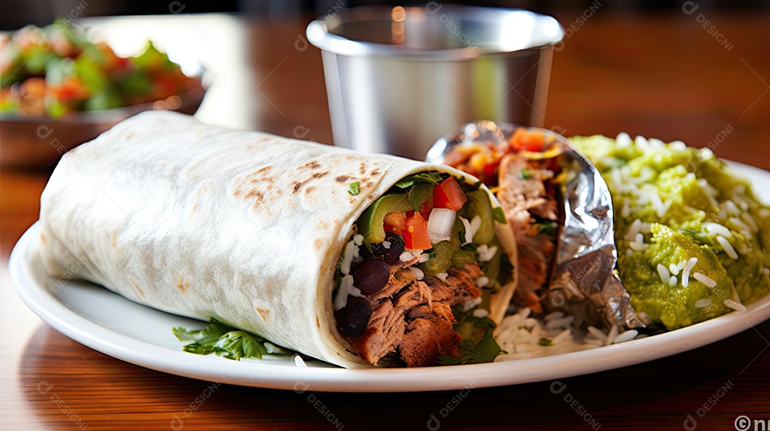 Ilustração de burrito