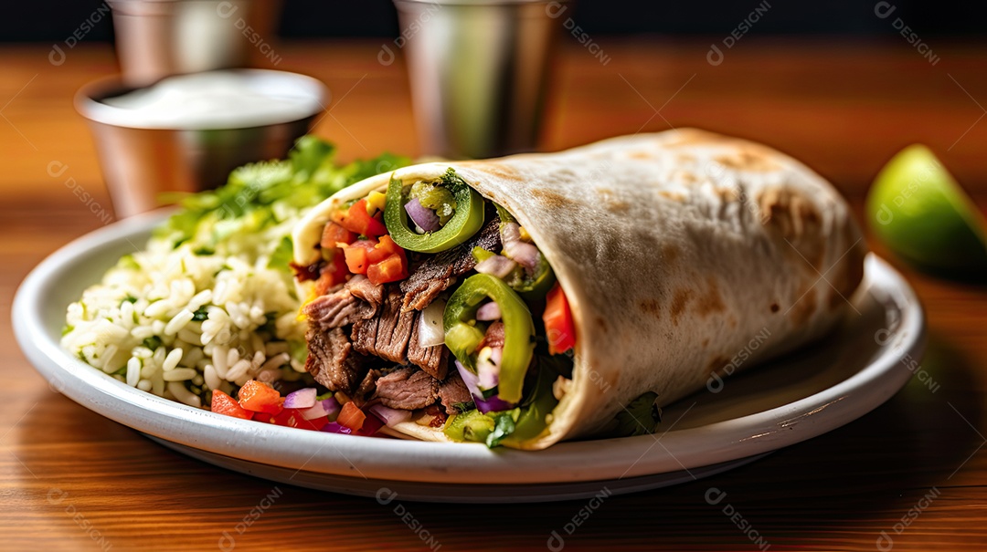 Ilustração de burrito