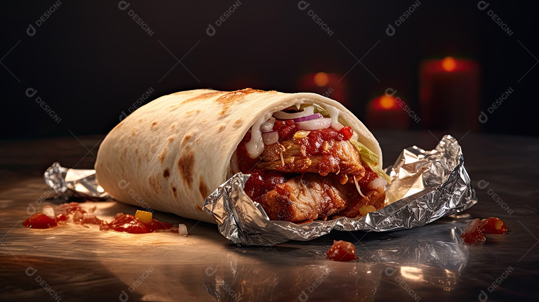 Ilustração de burrito