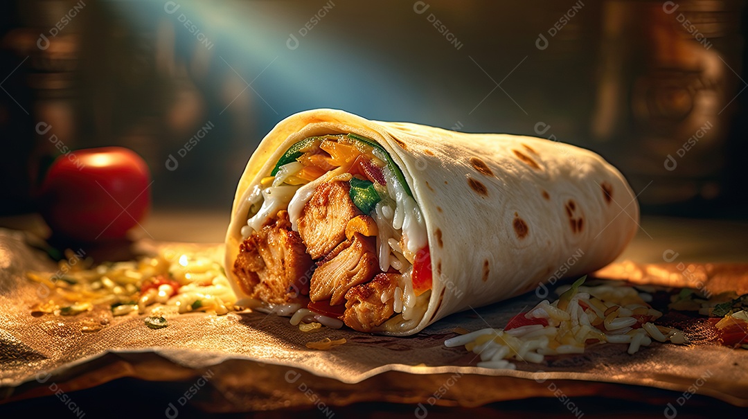 Ilustração de burrito