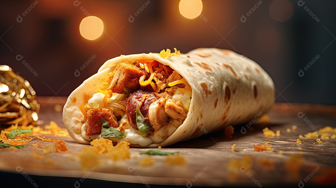 Ilustração de burrito