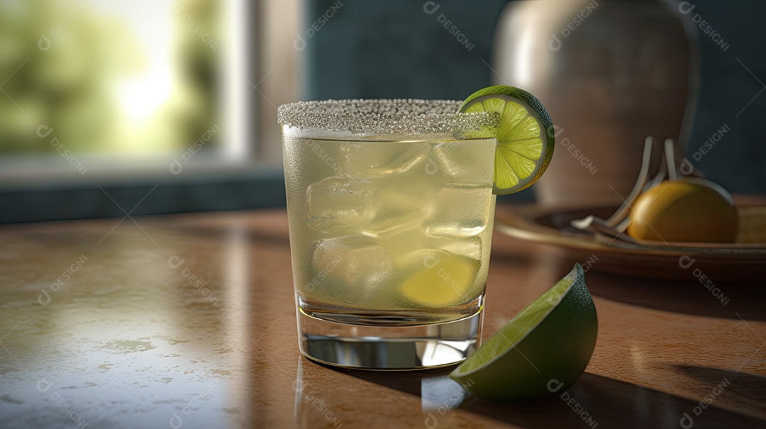 Delicioso coquetel de margarita