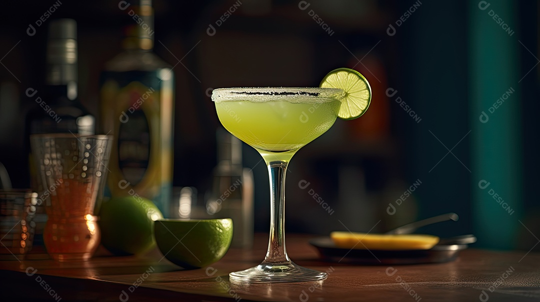 Delicioso coquetel de margarita