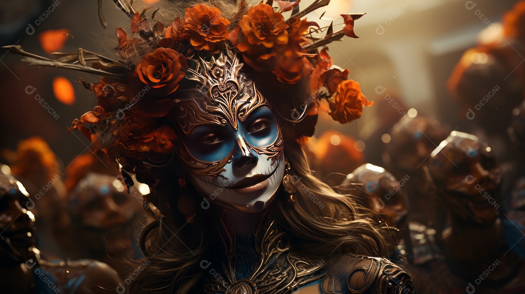 Dia dos Mortos, lembrando o falecido 1º de novembro Generative AI.