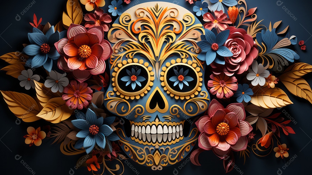 Dia dos Mortos, lembrando o falecido 1º de novembro Generative AI.