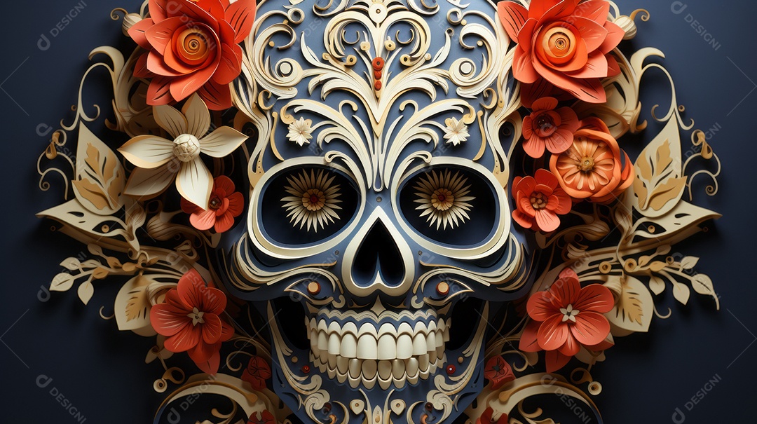 Dia dos Mortos, lembrando o falecido 1º de novembro Generative AI.