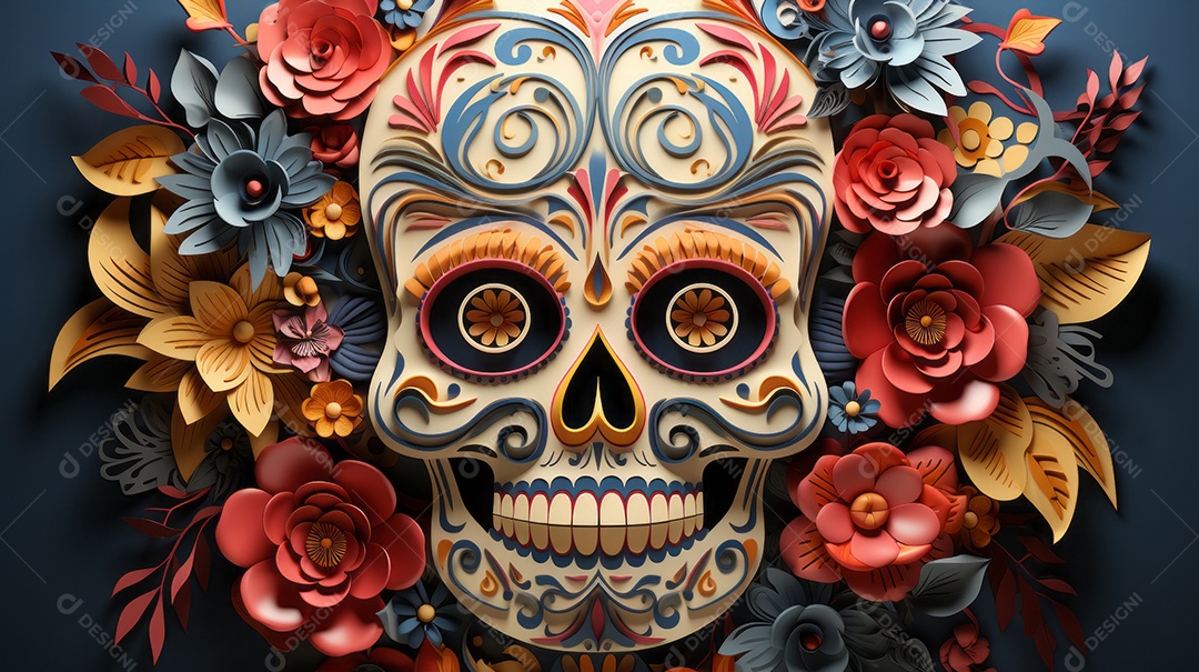 Dia dos Mortos, lembrando o falecido 1º de novembro Generative AI.