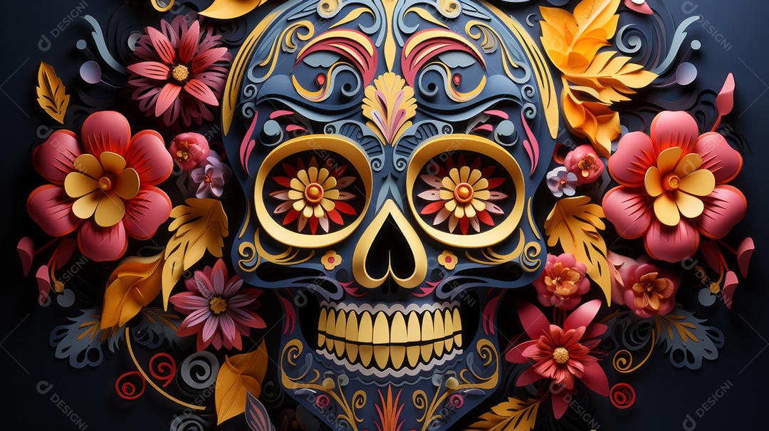 Dia dos Mortos, lembrando o falecido 1º de novembro Generative AI.