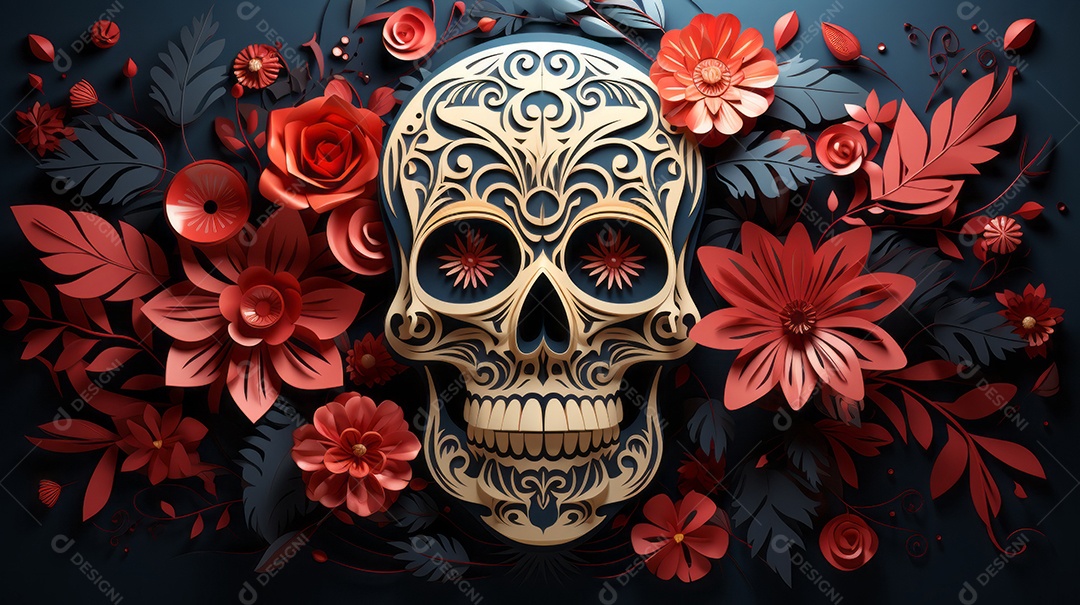 Dia dos Mortos, lembrando o falecido 1º de novembro Generative AI.