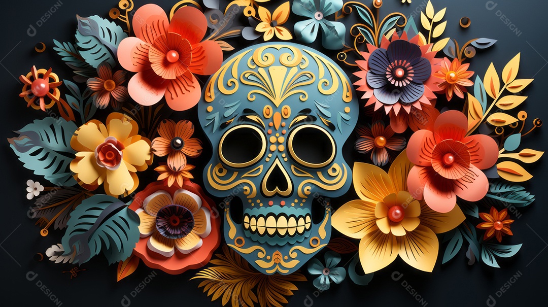 Dia dos Mortos, lembrando o falecido 1º de novembro Generative AI.