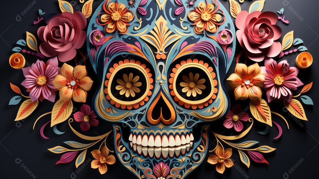 Dia dos Mortos, lembrando o falecido 1º de novembro Generative AI.