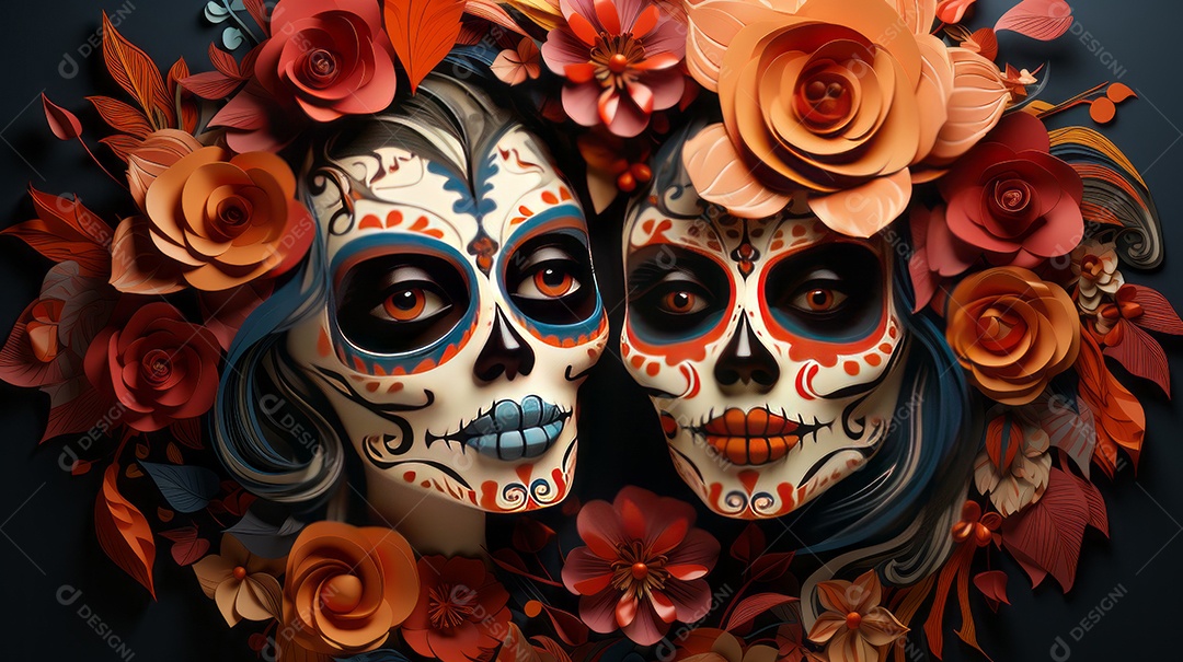 Dia dos Mortos, lembrando o falecido 1º de novembro Generative AI.