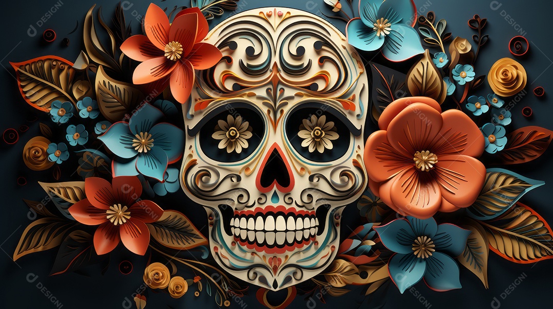 Dia dos Mortos, lembrando o falecido 1º de novembro Generative AI.