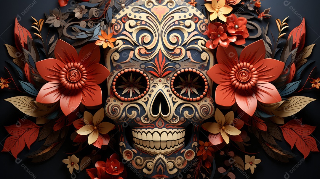 Dia dos Mortos, lembrando o falecido 1º de novembro Generative AI.