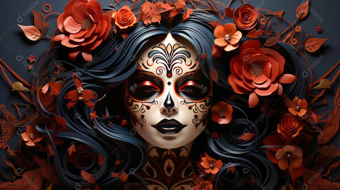 Dia dos Mortos, lembrando o falecido 1º de novembro Generative AI.