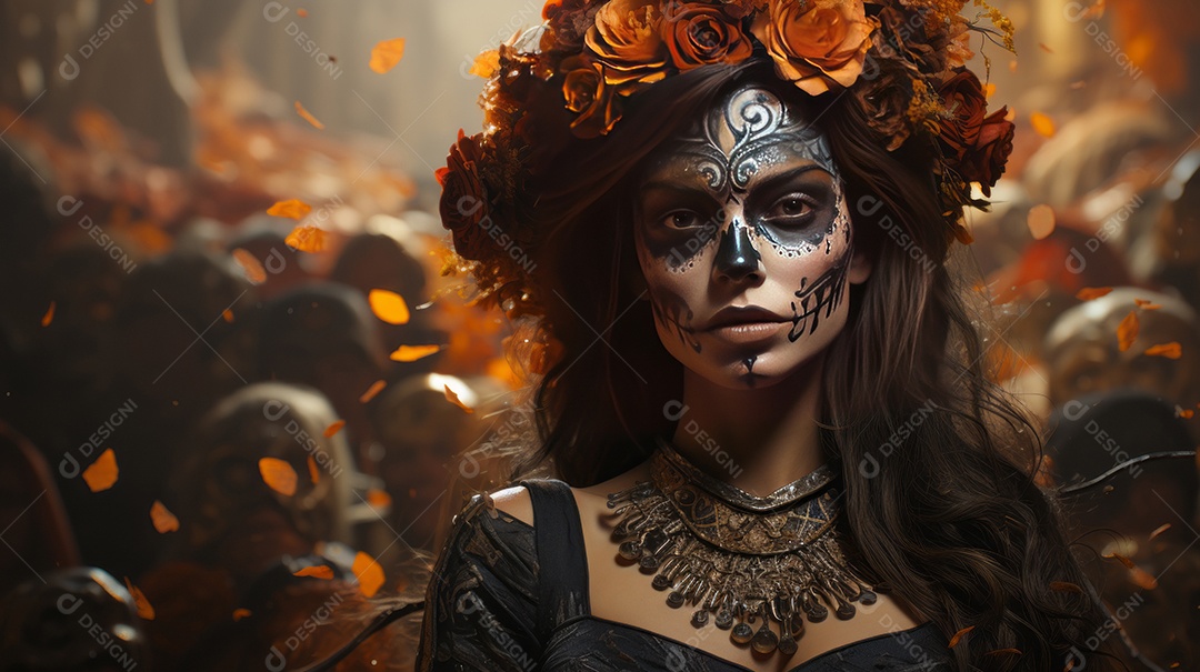 Dia dos Mortos, lembrando o falecido 1º de novembro Generative AI.