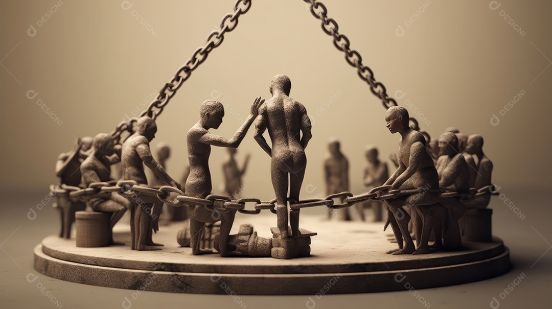 Dia Internacional da Abolição da Escravatura, 2 de dezembro Generative AI.