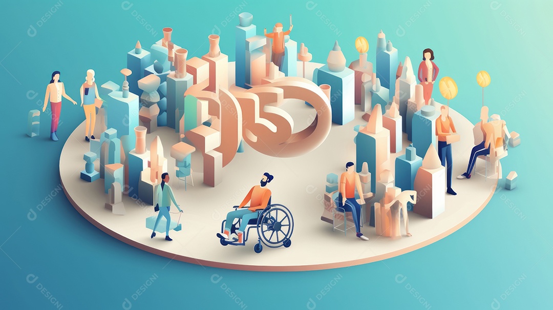 Dia Internacional das Pessoas com Deficiência 3 de dezembro Generative AI.
