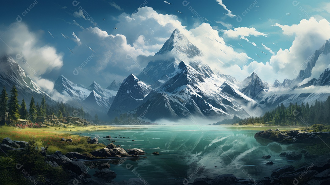 Dia Internacional da Montanha 11 de dezembro IA generativa.