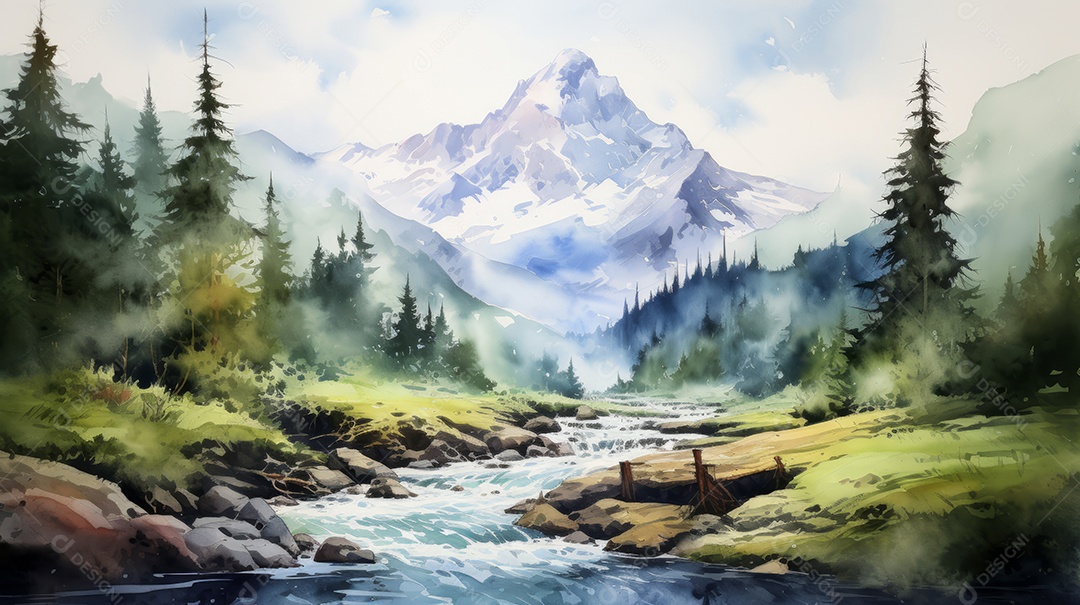 Dia Internacional da Montanha 11 de dezembro IA generativa.