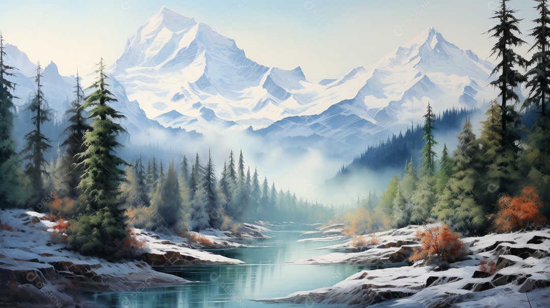 Dia Internacional da Montanha 11 de dezembro IA generativa.