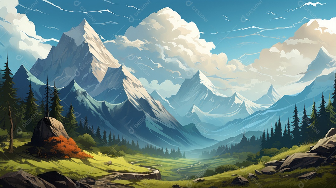 Dia Internacional da Montanha 11 de dezembro IA generativa.