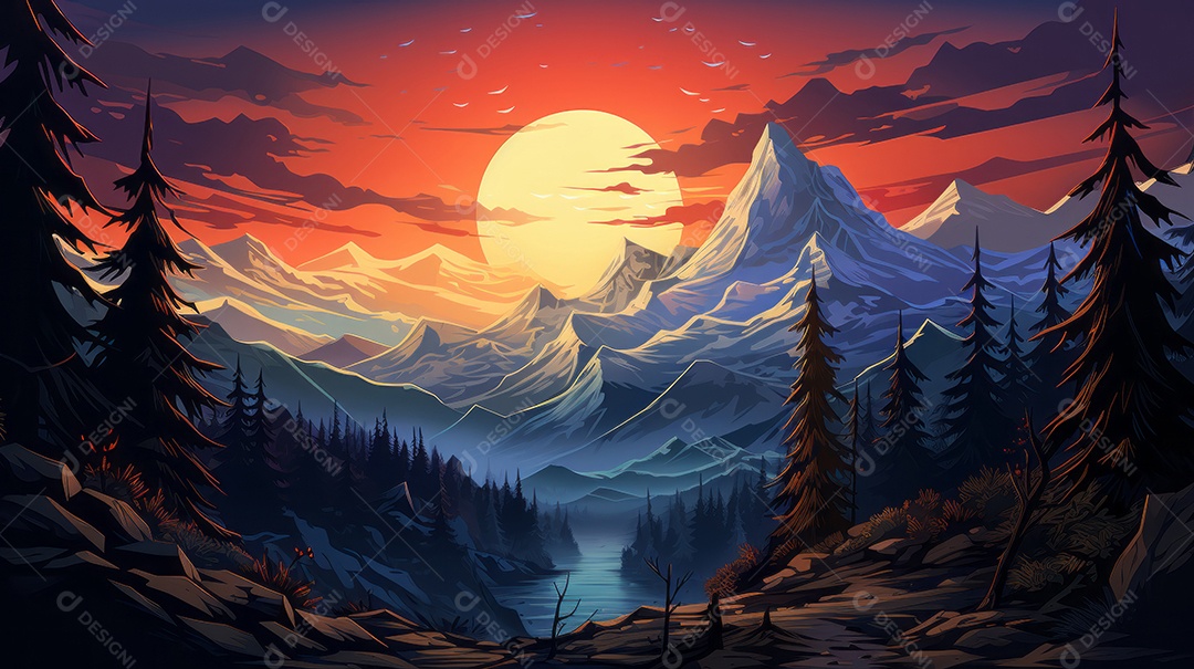 Dia Internacional da Montanha 11 de dezembro IA generativa.