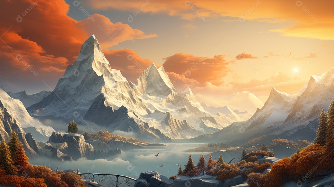 Dia Internacional da Montanha 11 de dezembro IA generativa.