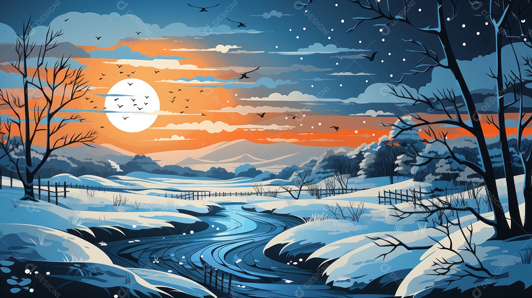 Temporada de inverno 22 de dezembro a 22 de março.