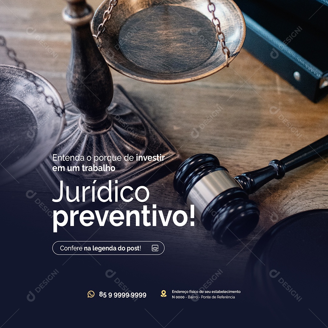 Juridico Preventivo Social Media PSD Editável
