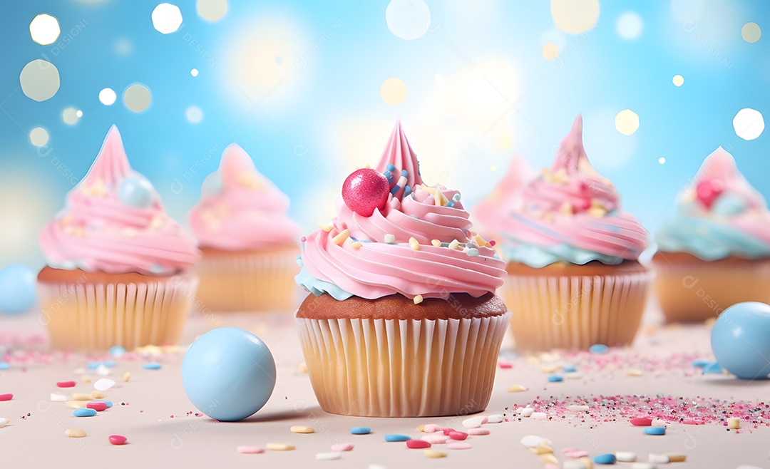 Delicioso cupcake decorado