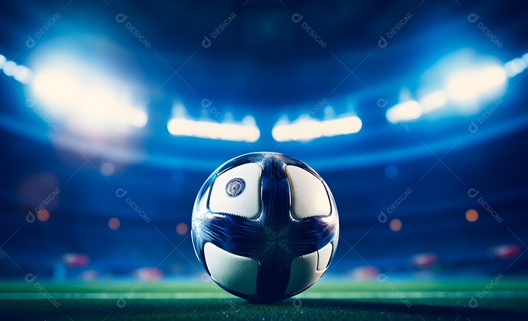 Vista de um estádio de futebol