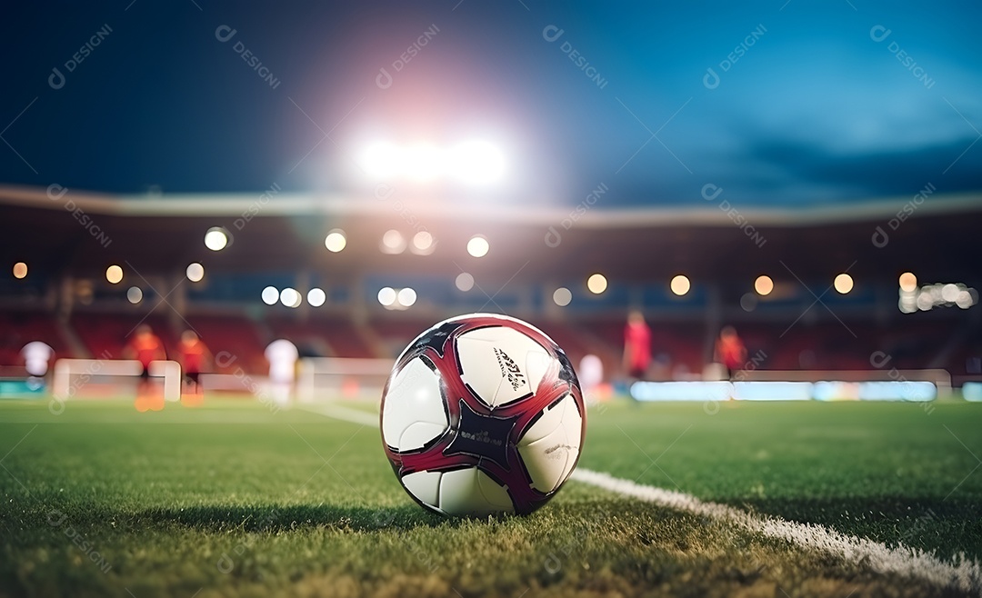Vista de um estádio de futebol
