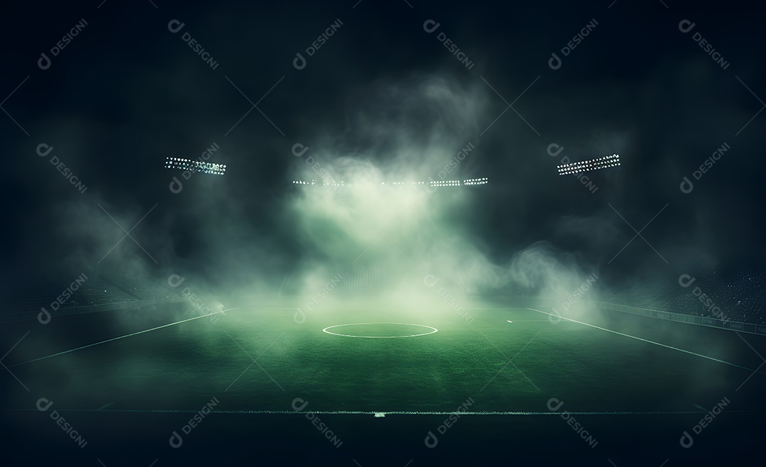 Vista estádio de futebol