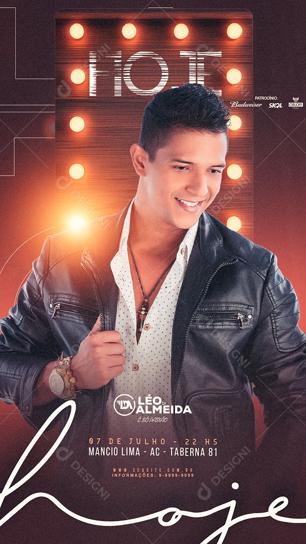 Social Media Flyer Story Léo Di Almeida PSD Editável