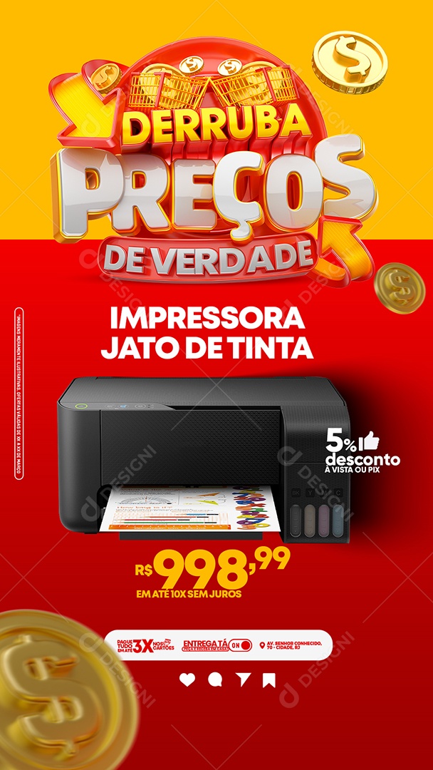 Story Derruba Preços Para Composição PSD