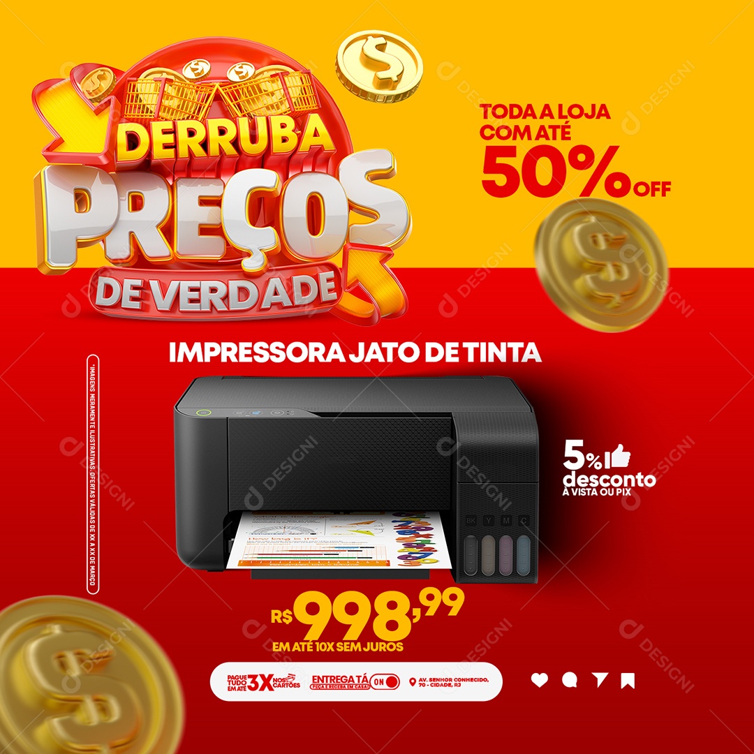 Derruba Preços de Verdade Para Composição PSD