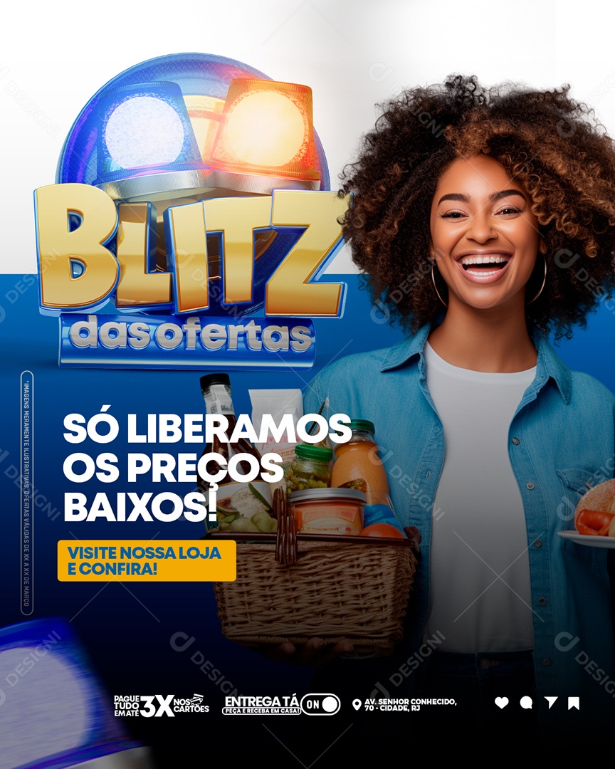 Blitz Das Ofertas Para Composição PSD
