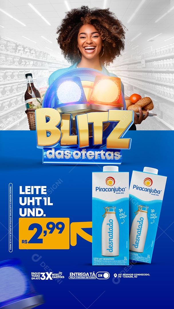 Story  Blitz Das Ofertas Para Composição PSD