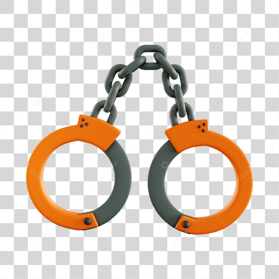 Elemento 3D Algemas Para Composição PNG Transparente