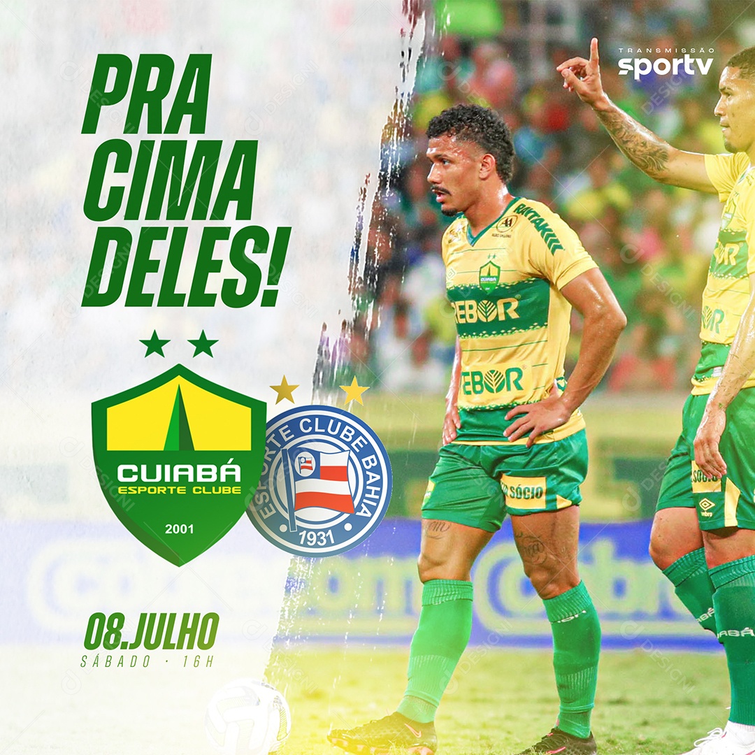 Pra Cima Deles Social Media PSD Editável